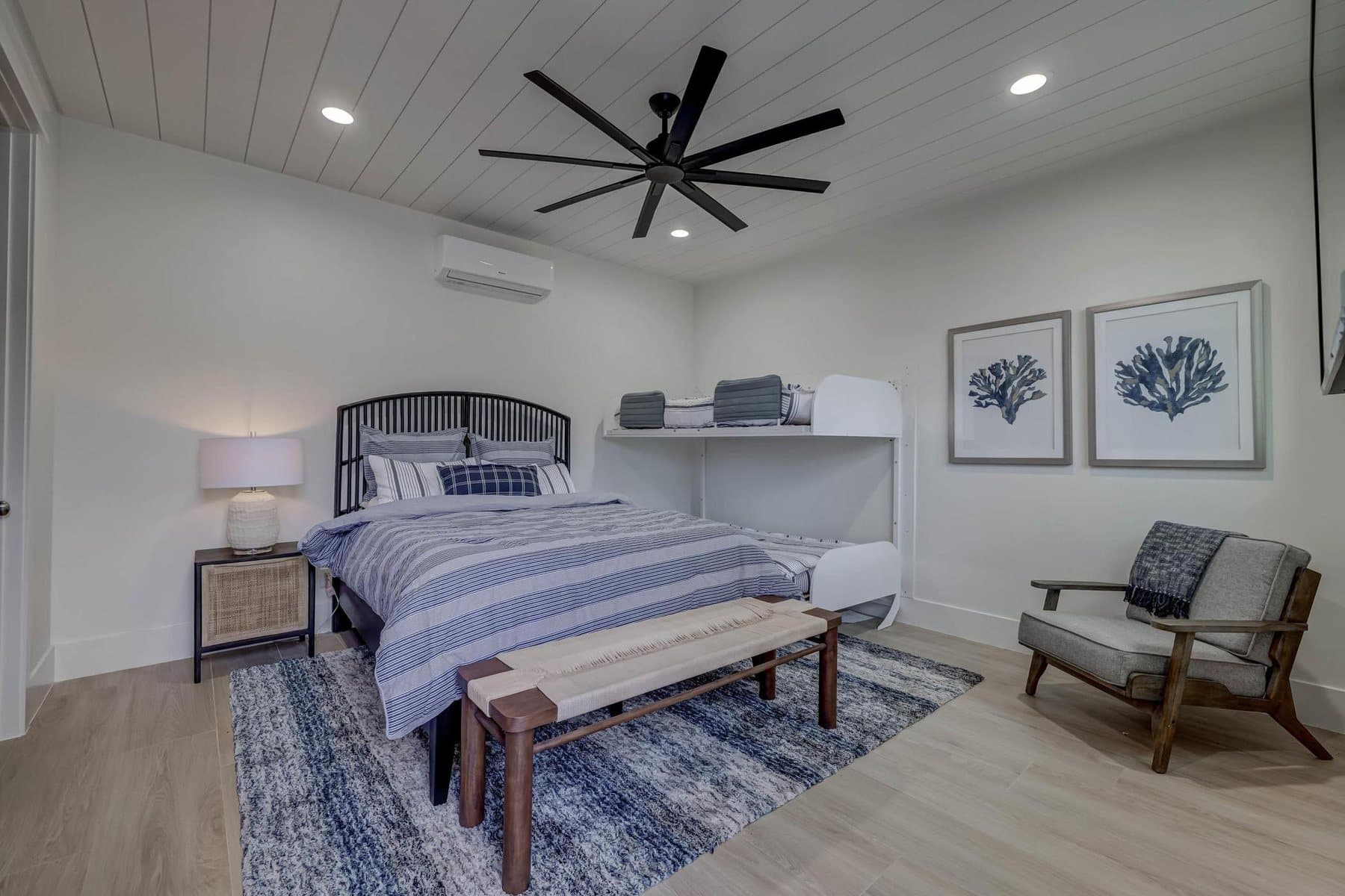 A bedroom suite