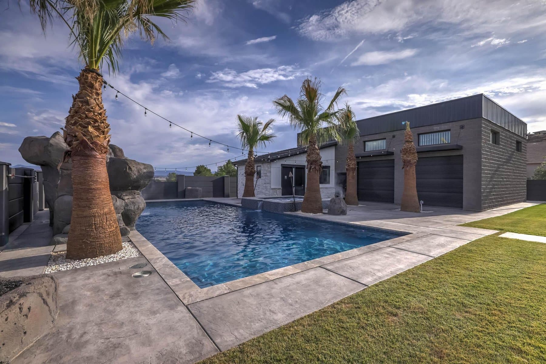 The pool from the deck