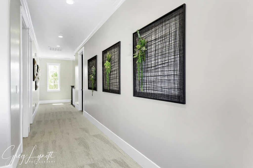 An upstairs corridor