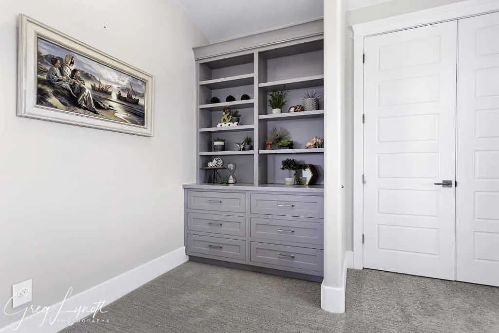 Built-in shelving and cabinetry